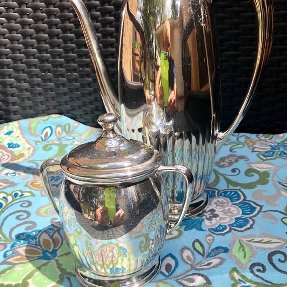 Silvercraft silver-plated coffee pitcher & sugar d - Picture 2 of 6